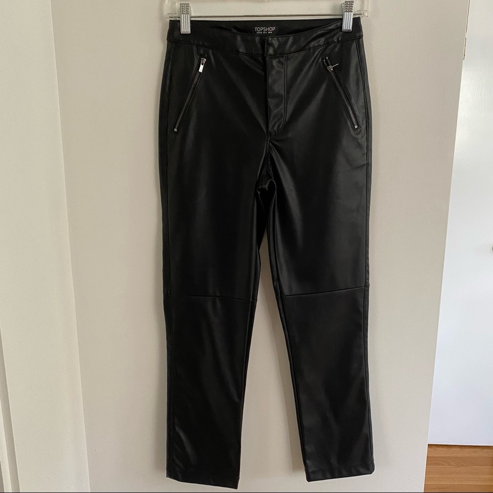 Topshop Leather trousers.Never worn